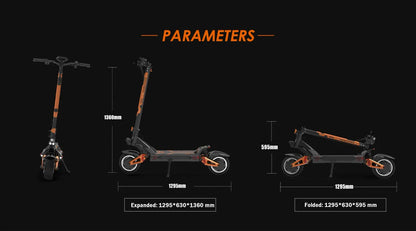 Trottinette électrique KUKIRIN G3 PRO | Double moteur puissant de 1 200 W | Vitesse maximale de 65 km/h