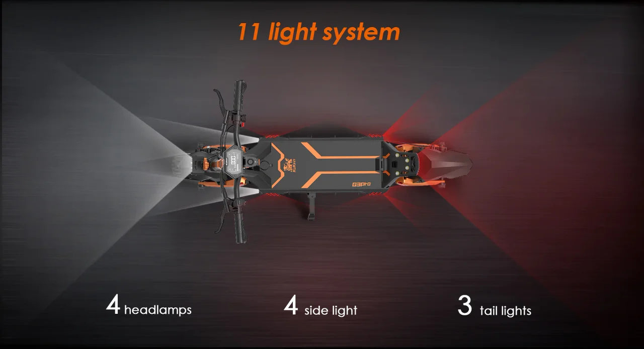 KUKIRIN G3 PRO Electric Scooter | Dual 1200W Powerful Motor | 65kph Max Speed